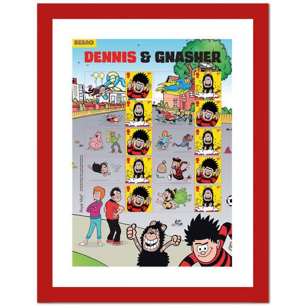 Dennis & Gnasher Collector Sheet Framed Edition SD1030