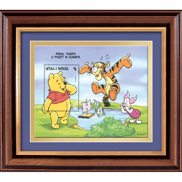 Winnie the Pooh framed stamp sheet SD462