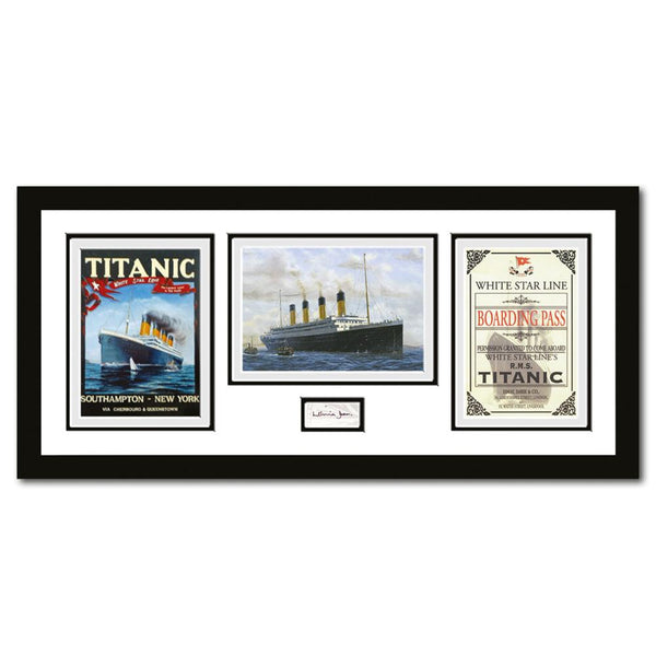 Titanic Montage Framed -  Signed by Millvina Dean SD865