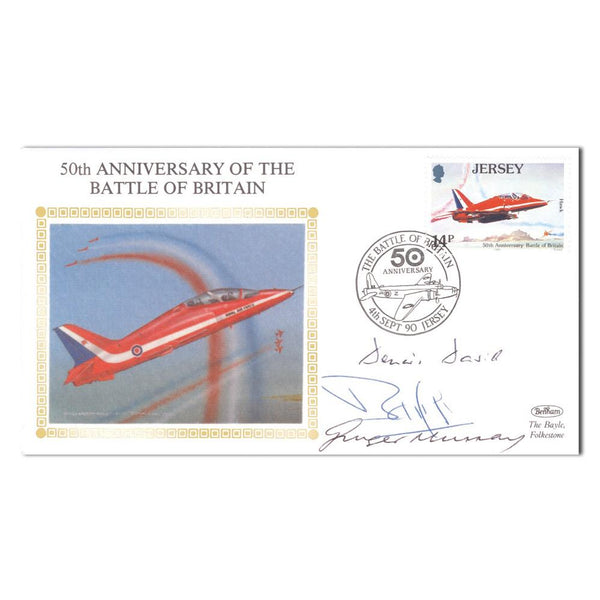1990 50th Anniversary B.O.B. - Signed by 3 Veteran Pilots SIG1317