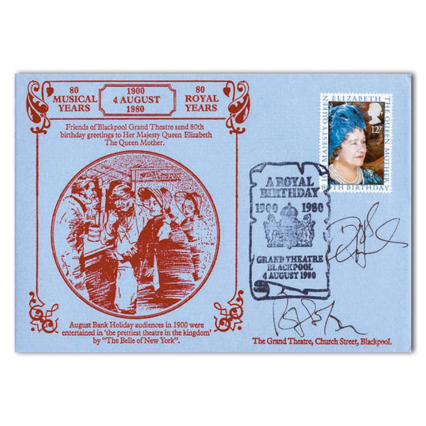 1980 Queen Mother - Blackpool Grand Theatre - Signed Daryl Hannah and 1 Other SIGE0112
