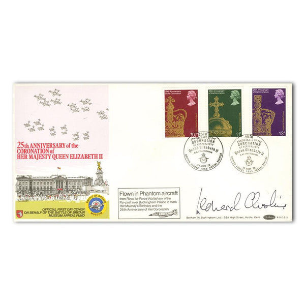 1978 Coronation (3 Stamps) - Signed Leonard Cheshire VC SIGM0038