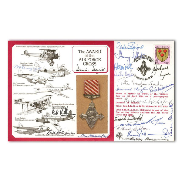1984 Air Force Cross Award - Signed by Multiple AFC Holders SIGM0042