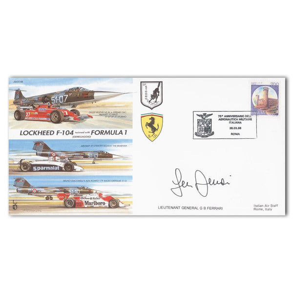 1998 Italian Airforce 75th - Signed by Lt. Gen G. B. Ferrari SIGM0059