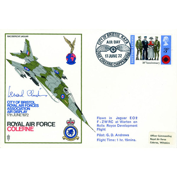 1972 R.A.F. Colerne - Signed Grp. Capt. Leonard Cheshire V.C. SIGM0090