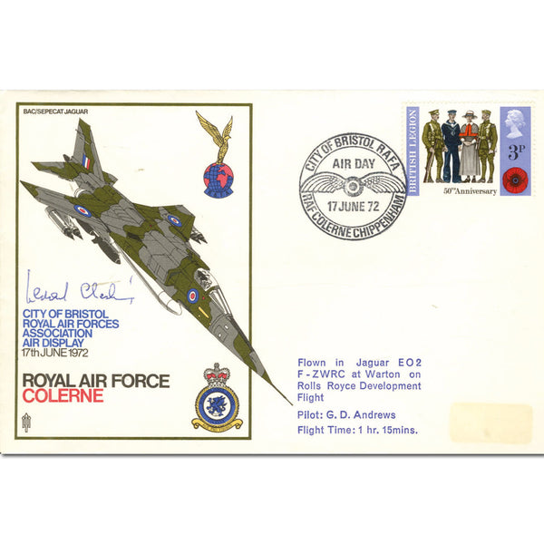 1972 RAF - Signed by Leonard Cheshire SIGM0108