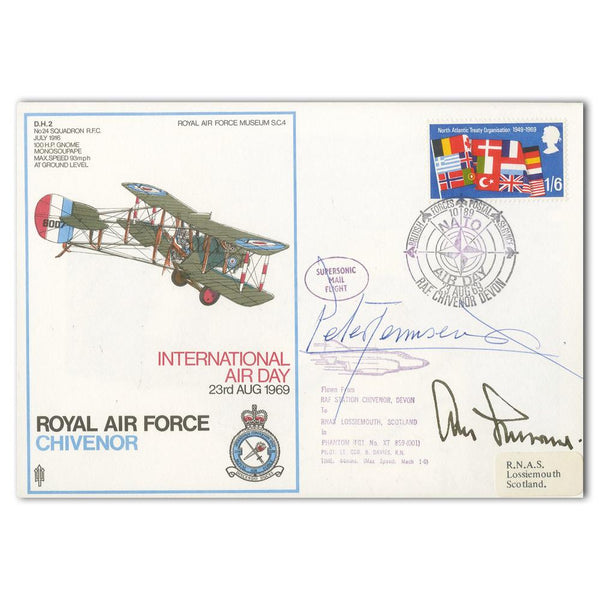 1969 RAF Chivenor - Signed by Peter Townsend and Adolf Galland SIGM0236