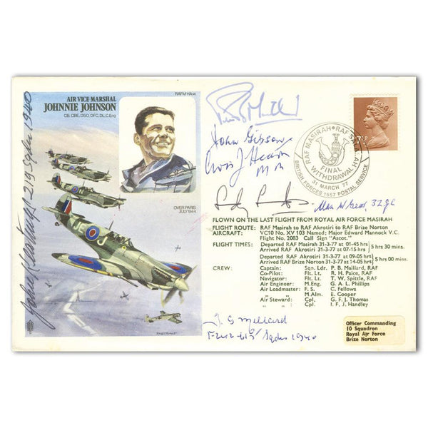 1977 Johnnie Johnson - Signed by 7 BoB Pilots SIGM0261