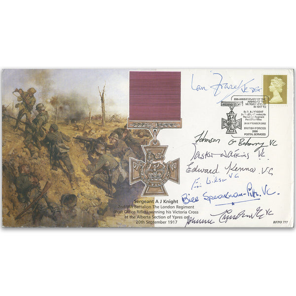 2002 Victoria Cross 150th - Signed by 7 VC Holders inc Beharry, Watkins, Fraser & Kenna SIGM0282