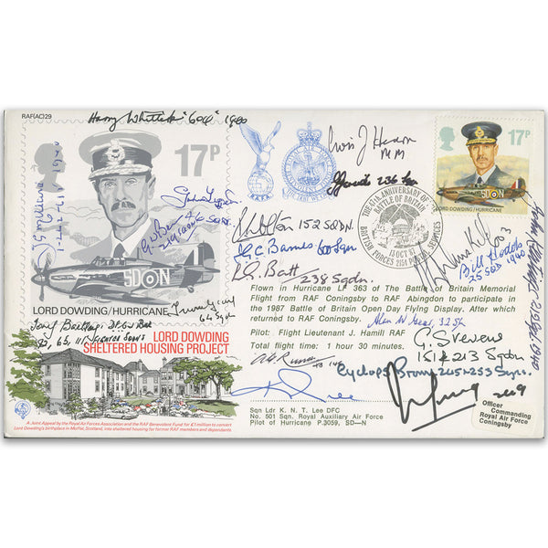 1987 BoB 47th Anniversary - Signed by 20 Battle of Britains Veterans SIGM0301