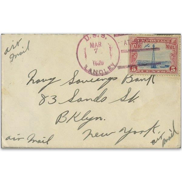 1929 U.S.S Landley - Signed by Brogan McCampbell SIGM0308