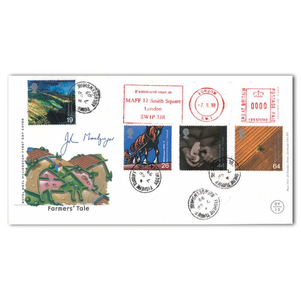 1999 Farmers' Tale - MAFF Postmark - Fisheries Turriff CDS - Signed by J. Macgregor SIGP0087