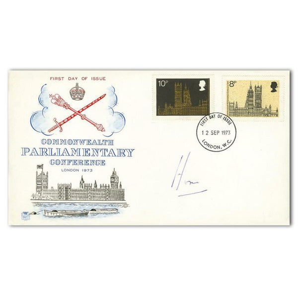 1973 Parliamentary Conference - Signed by Sir Alec D. Home SIGP0167