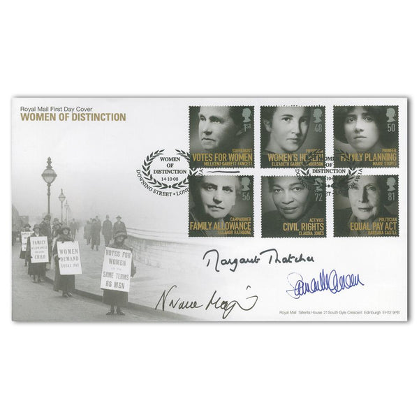 2008 Women of Distinction - Signed by Thatcher, Major and Cameron SIGP0179