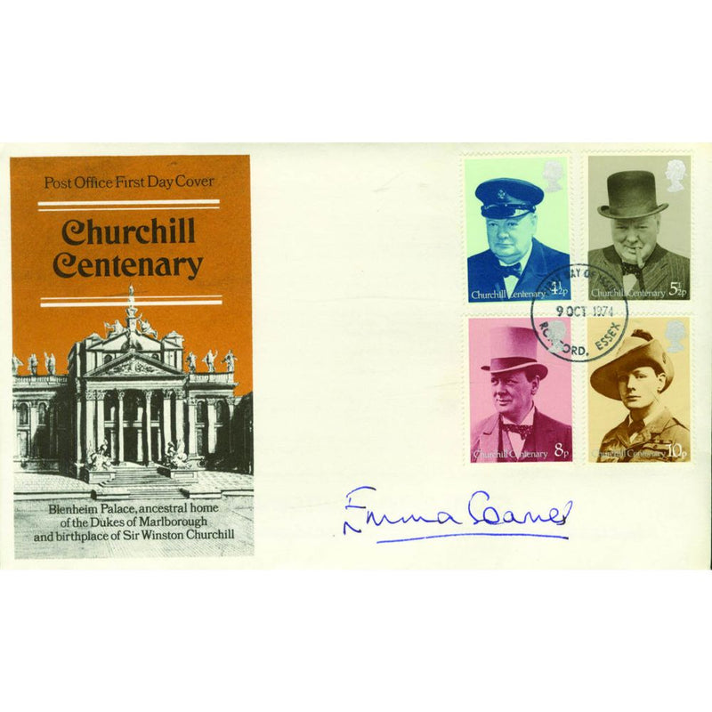 1974 Churchill. Signed Emma Soames. SIGP0192