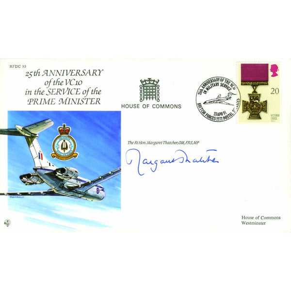 1991 25th Anniversary VC10 in Service - Signed by Thatcher SIGP0199