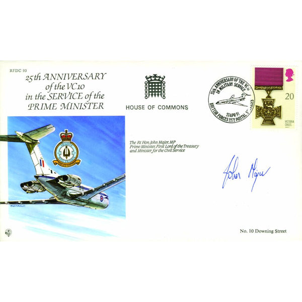 1991 25th Anniversary VC10 in service. Signed John Major. SIGP0206