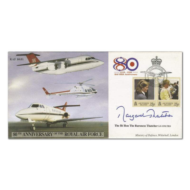 1998 RAF 80th Anniversary - Signed by Margaret Thatcher SIGP0210