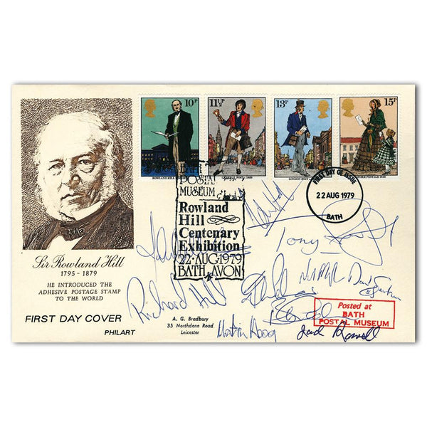 1979 Rowland Hill - Signed by David Egerton, Martin Hoag and 14 Others SIGR0022