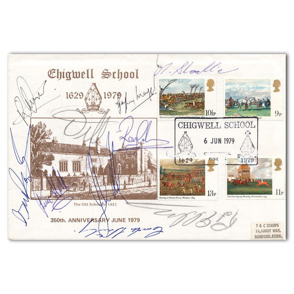 1979 Chigwell School 350th Anniversary - Signed by Pat Eddery & 9 Others SIGS0018