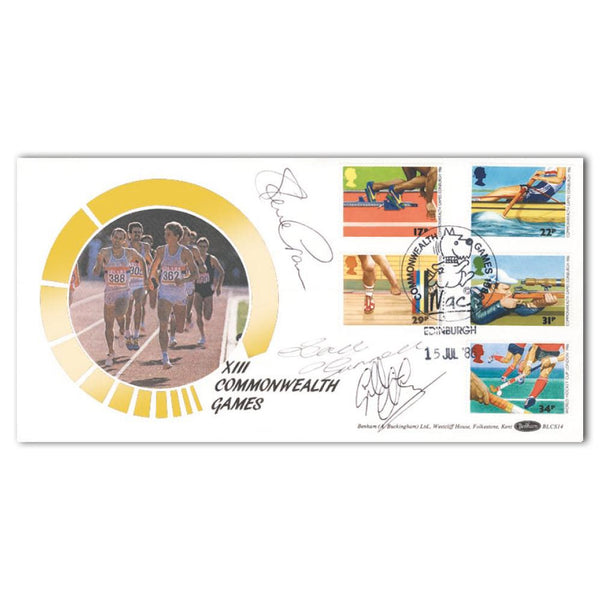 1986 Commonwealth Games - Signed by Gunnell, Cram and Clark SIGS0028