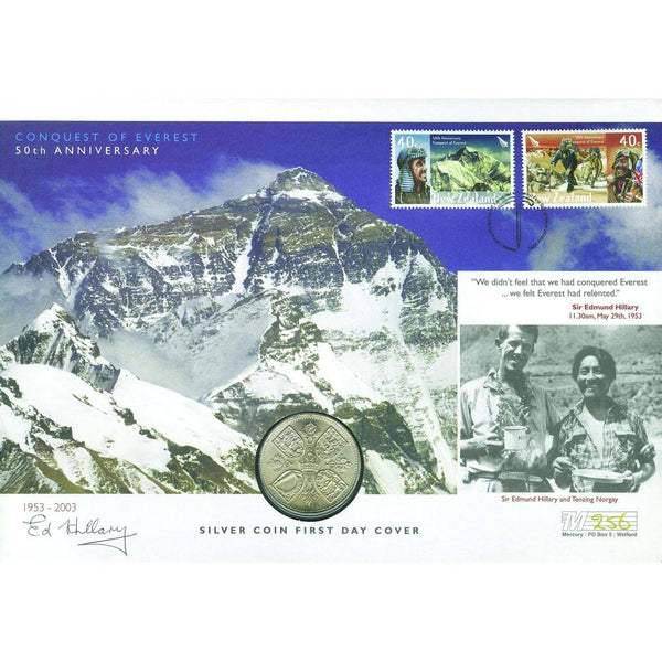2003 Everest 50th - Signed by Sir Edmund Hillary SIGX0015