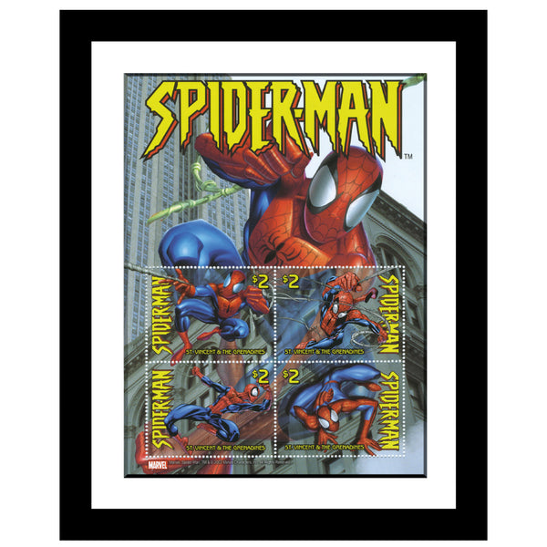 Spider-Man Framed Stamp Sheet SMF001