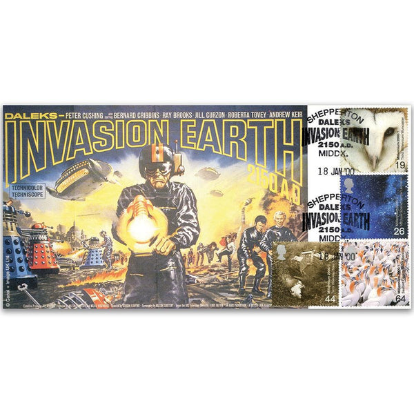 2000 Above & Beyond - Daleks, Invasion Earth - Shepperton Handstamp TX0001D