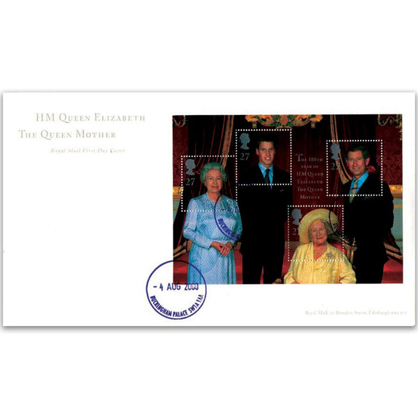 2000 Queen Mother M/S - Buckingham Palace CDS TX0008E