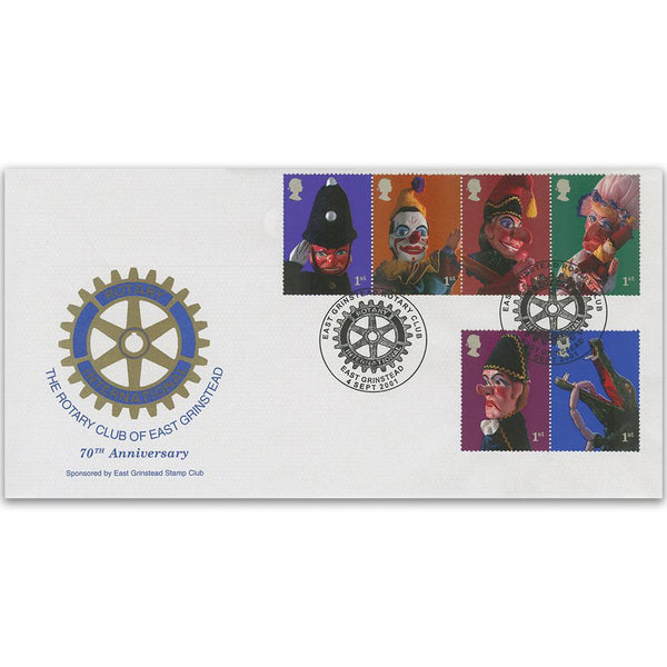 2001 Puppets - East Grinstead Rotary Handstamp TX0109