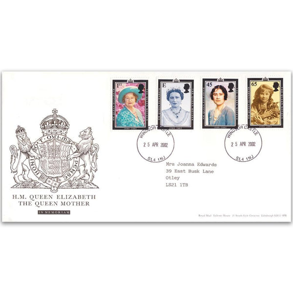 2002 Queen Mother 'In Memoriam' - Windsor Castle CDS TX0204G