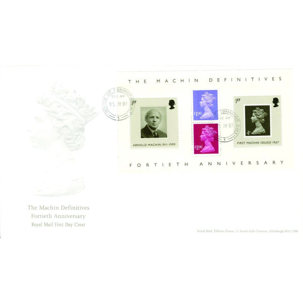 2007 Machin Definitives 40th M/S - House of Commons CDS TX0706A