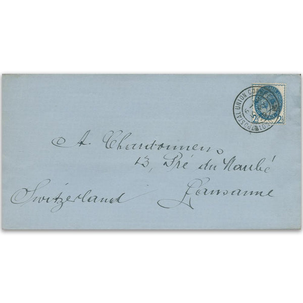 1929 Postal Union Congress 2½ d to Lausanne