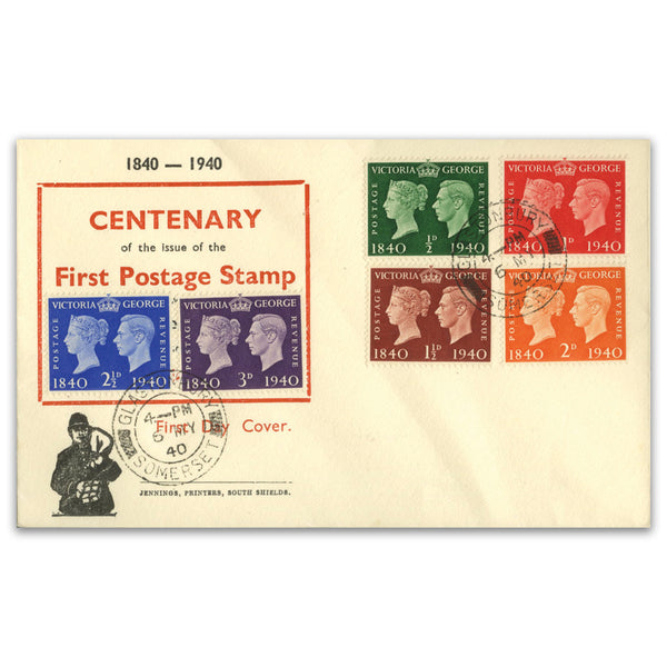 1940 Stamp Centenary, Jennings Cover