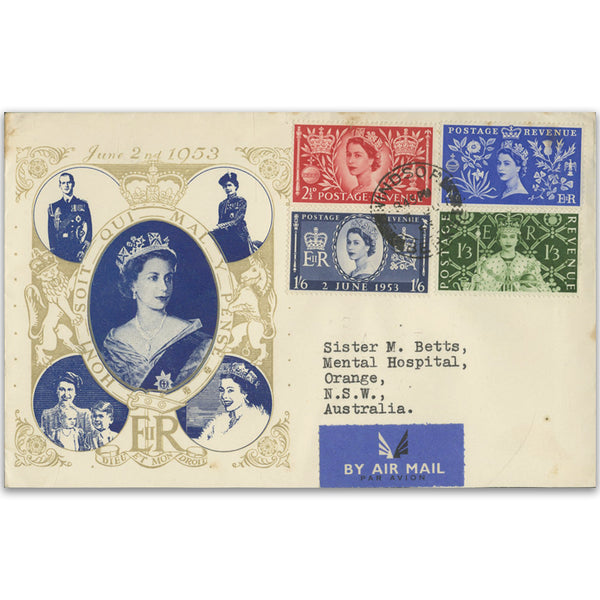 1953 Coronation, Windsor Cancel, Illustrated Cover TX5306M