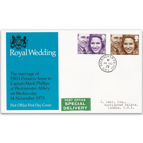 1973 Royal Wedding - Buckingham Palace Single-Ring CDS TX7311J