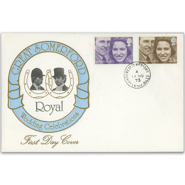 1973 Royal Wedding - Great Somerford CDS - Unaddressed TX7311