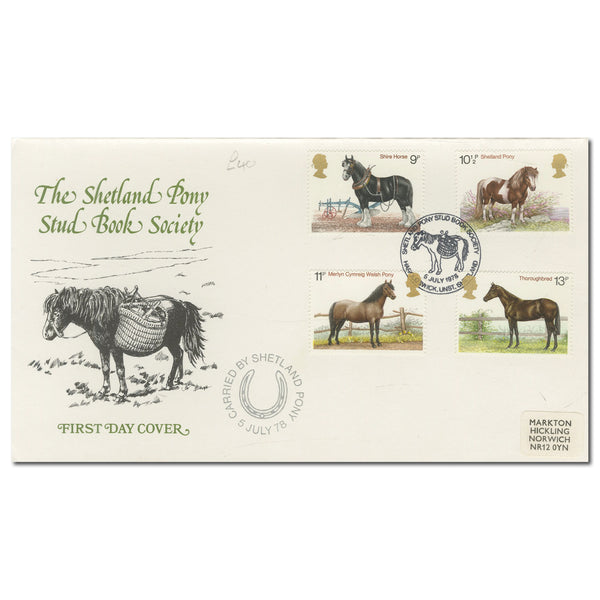 1978 Horses Shetland Pony Stud Book Official- SPS H/S TX7807Y