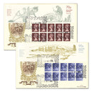 1978 - 70p & 90p Folded Booklet - Pair FD4 & FG4 - Windsor handstamp