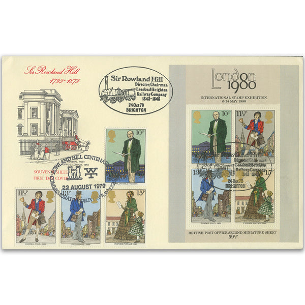 1979 Rowland Hill - Doubled - Set and M/S TX7908P
