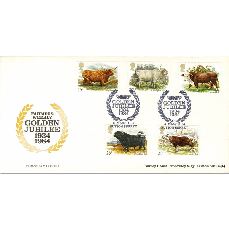1984 Cattle D/E Official-Farmers Weekly Golden Jubilee H/S TX8403A