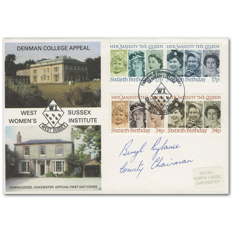1986 Queen's Birthday - Women's Institute - Denman College signed TX8604DS