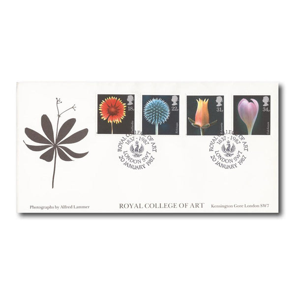 1987 Flowers - Royal College Of Art SW7 Handstamp TX8701A