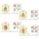 1987 Scottish Heraldry Benham Official - Set of 4 - Signed by Atholl, Elgin, Irvine and Burnett