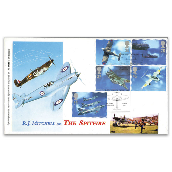 1997 Architects of the Air, Cambridge Official - R>J>Mitchell & The Spitfire, Duxford h/s