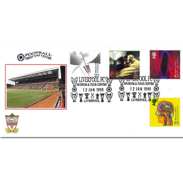 1999 Inventors - Dawn Official - Liverpool FC Museum handstamp TX9901G