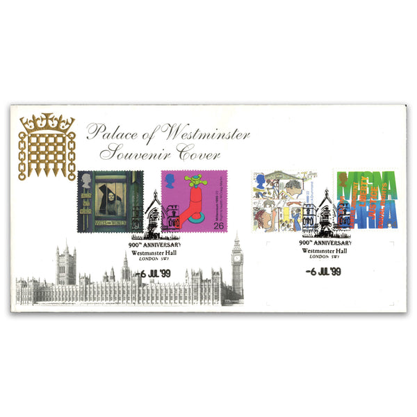 1999 Citizens Palace of Westminster House of Commons Offic. Westminster Hall h/s. Rare