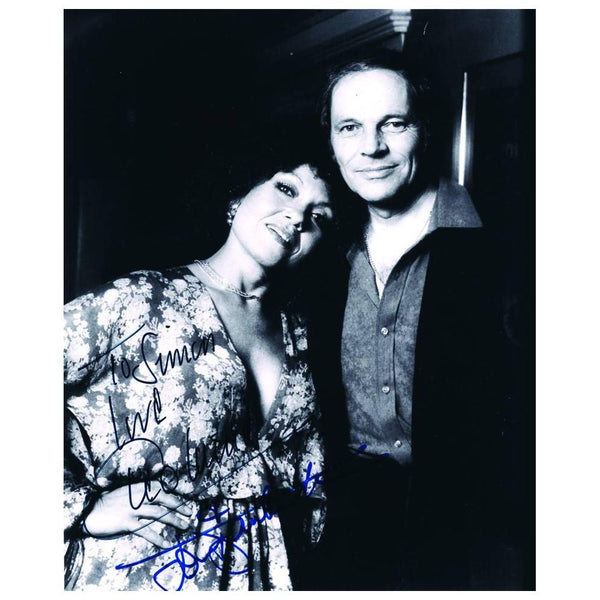 Cleo Laine & John Dankworth - Autograph - Signed Black and White Photograph - Framed