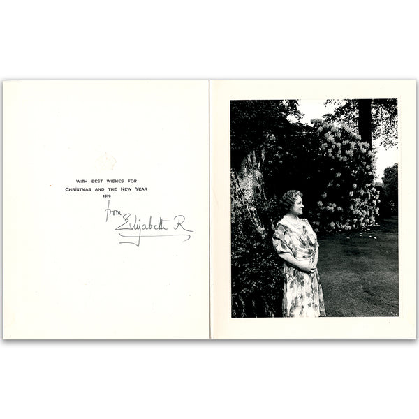 Queen Mother signed Christmas Card