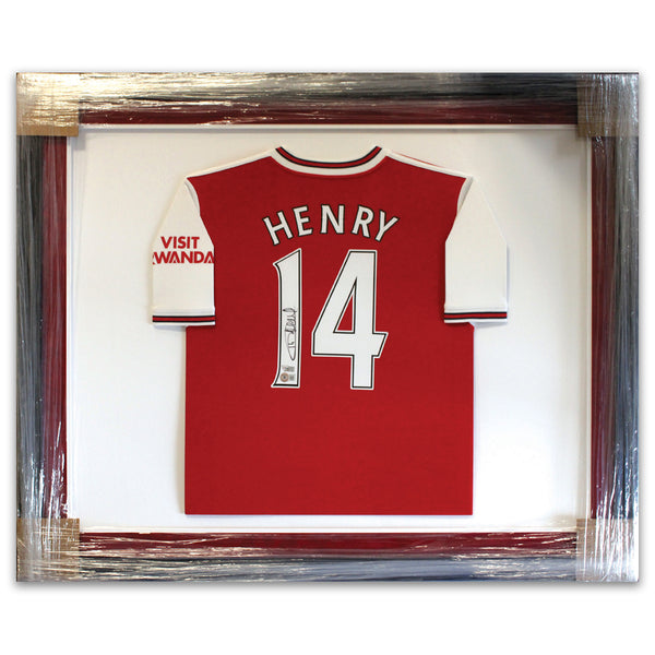 Thierry Henry Signed Shirt Framed